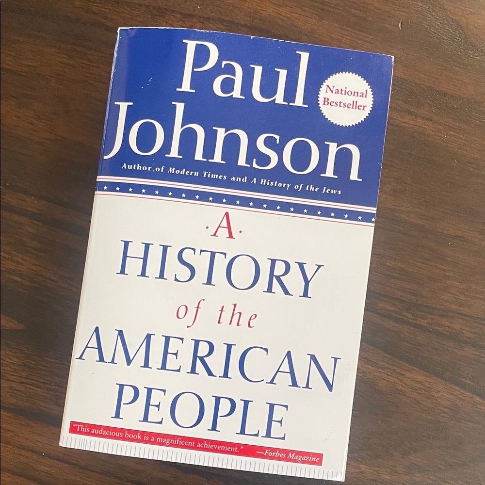 Paul Johnson - A History of the American People (Blue & White Cover) book